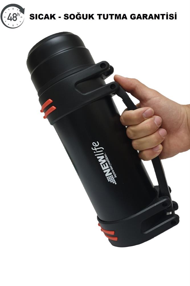 Paslanmaz Çelik 1.8 Lt Vacuum Bottle Pro Termos Siyah