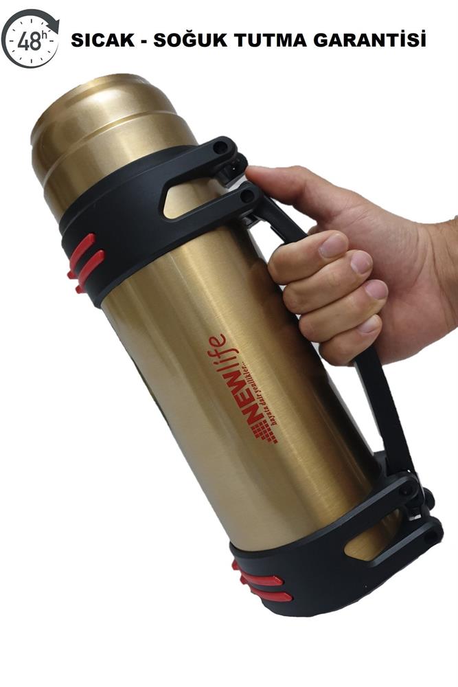 Paslanmaz Çelik 1.8 Lt Vacuum Bottle Pro Termos Altın